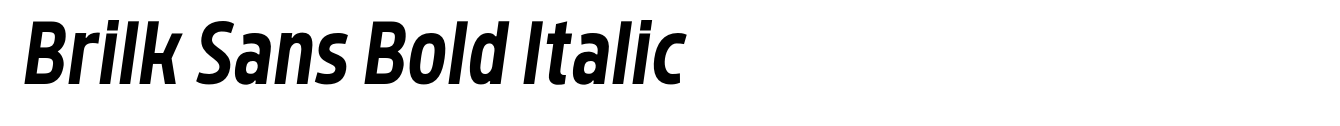 Brilk Sans Bold Italic image